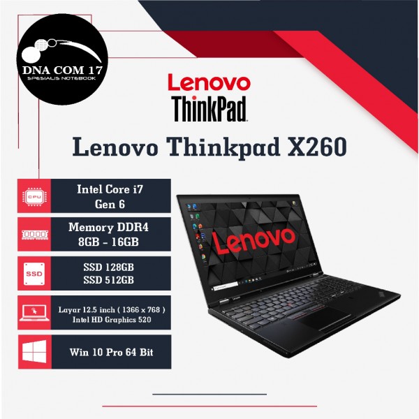 Laptop Lenovo Thinkpad X260 X270 X280 i3 / i5 / i7 Second / Berkualitas / Bergaransi / Termurah Tasikmalaya